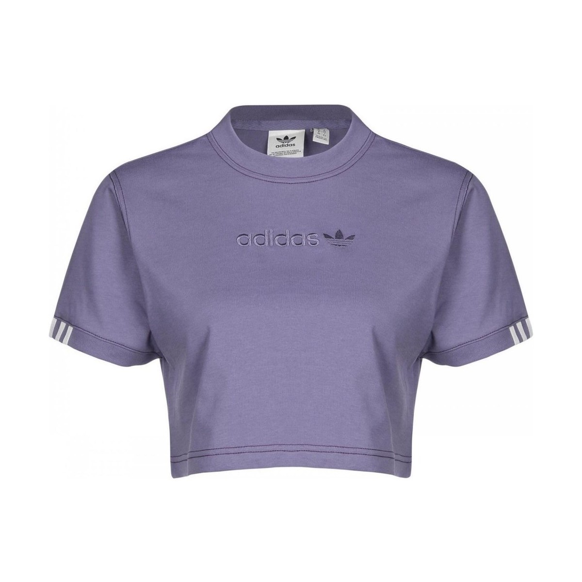 Textiel Dames T-shirts & Polo’s adidas Originals Coeeze Tee Violet