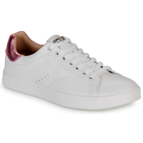 Schoenen Dames Lage sneakers Only ONLSHILO-44 PU CLASSIC SNEAKER Wit / Roze
