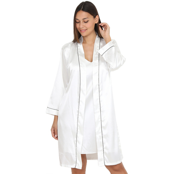 Textiel Dames Pyjama's / nachthemden La Modeuse 59011_P136066 Wit
