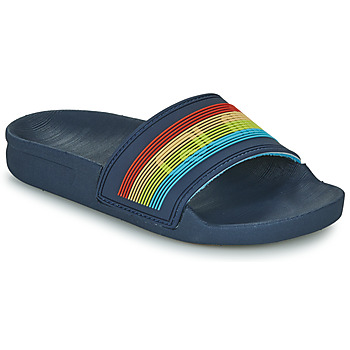 Schoenen Jongens slippers Quiksilver RIVI WORDMARK SLIDE YOUTH Blauw / Multicolour