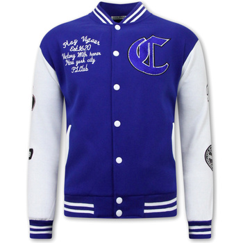 Textiel Heren Jasjes / Blazers Enos College Jacket Blauw