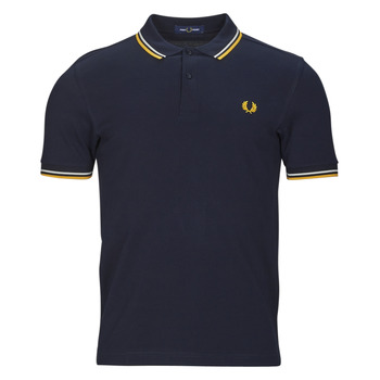 Textiel Heren Polo's korte mouwen Fred Perry TWIN TIPPED FRED PERRY SHIRT Marine