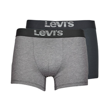 Ondergoed Heren Boxershorts Levi's OPTICAL ILLUSION PACK X2 Grijs / Zwart
