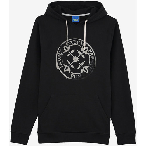 Textiel Heren Sweaters / Sweatshirts Oxbow Grafische pull-on hoodie SAVIOR Zwart