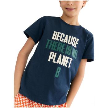 Textiel Jongens T-shirts korte mouwen Ecoalf  Blauw