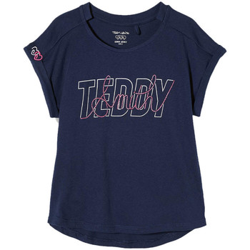 Textiel Kinderen T-shirts korte mouwen Teddy Smith  Blauw