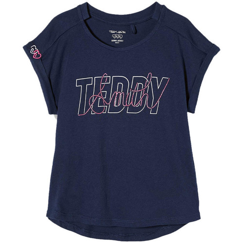 Textiel Meisjes T-shirts & Polo’s Teddy Smith  Blauw