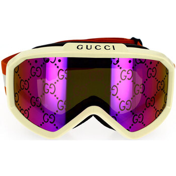 Horloges & Sieraden Zonnebrillen Gucci Occhiali da Sole  Maschera da Sci e Snowboard GG1210S 002 Bruin