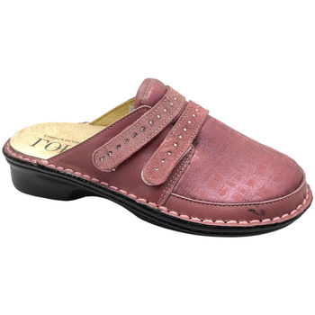 Schoenen Dames Leren slippers Calzaturificio Loren LOM2943ros Grijs
