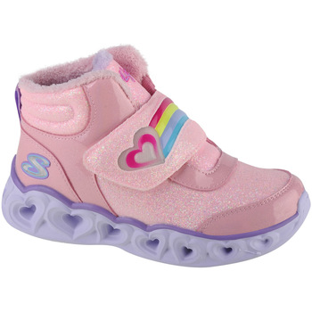 Schoenen Meisjes Laarzen Skechers Heart Lights - Brilliant Rainbow Roze