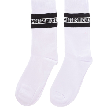 Ondergoed Heren High socks Bikkembergs BK022-WHITE-BLACK Multicolour