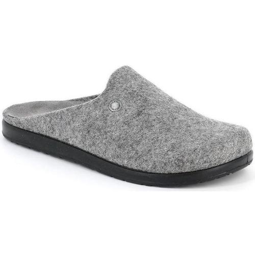 Schoenen Heren Leren slippers Grunland DSG-CE0251 Grijs