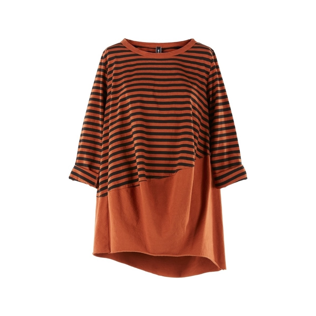 Textiel Dames Sweaters / Sweatshirts Wendy Trendy Top 220847 - Orange/Black Oranje