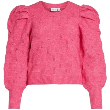 Textiel Dames Truien Vila Knit Elania L/S - Fandango Pink Roze