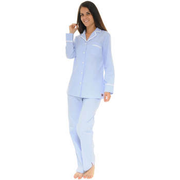 Textiel Dames Pyjama's / nachthemden Le Pyjama Français STEPHANOISE Blauw