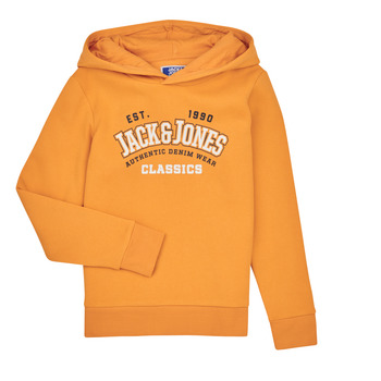 Textiel Jongens Sweaters / Sweatshirts Jack & Jones JJELOGO SWEAT HOOD 2 COL 23/24 JNR Geel