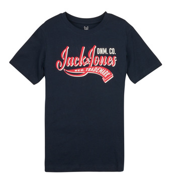 Textiel Jongens T-shirts korte mouwen Jack & Jones JJELOGO TEE SS NECK 2 COL JNR Marine