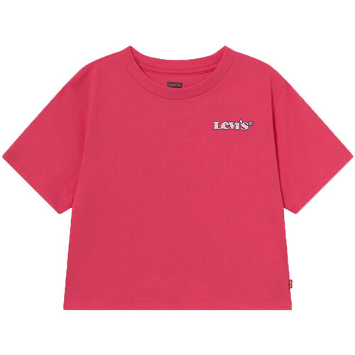 Textiel Meisjes T-shirts korte mouwen Levi's  Roze