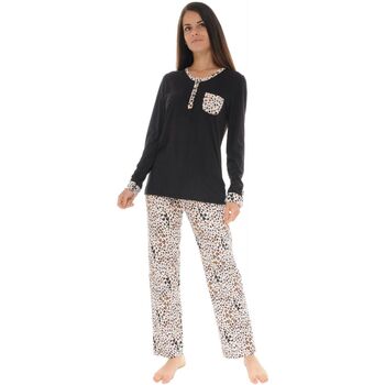 Textiel Dames Pyjama's / nachthemden Christian Cane RIVA Zwart