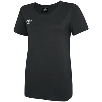 Textiel Dames T-shirts met lange mouwen Umbro  Zwart