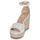 Schoenen Dames Sandalen / Open schoenen Lauren Ralph Lauren HAANA-ESPADRILLES-WEDGE Wit