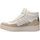 Schoenen Dames Lage sneakers Maruti Mick Leather 66.1593.01-B6G  White/Gold/Pixel Wit