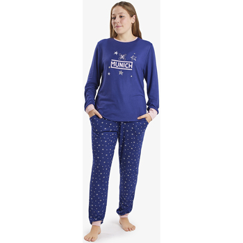 Textiel Dames Pyjama's / nachthemden Munich CP0400 Blauw