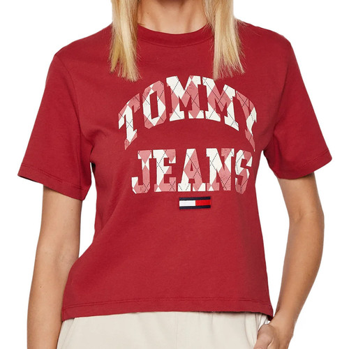 Textiel Dames T-shirts & Polo’s Tommy Hilfiger  Rood