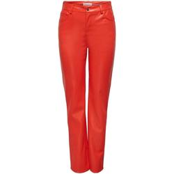 Textiel Dames Broeken / Pantalons Only  Oranje