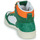 Schoenen Hoge sneakers Polo Ralph Lauren POLO CRT HGH-SNEAKERS-HIGH TOP LACE Groen / Wit / Oranje