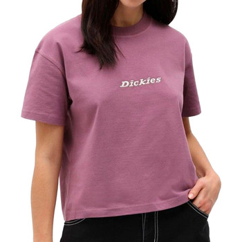 Textiel Dames T-shirts korte mouwen Dickies  Violet