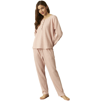 Textiel Dames Pyjama's / nachthemden J&j Brothers JJBCP1901 Roze