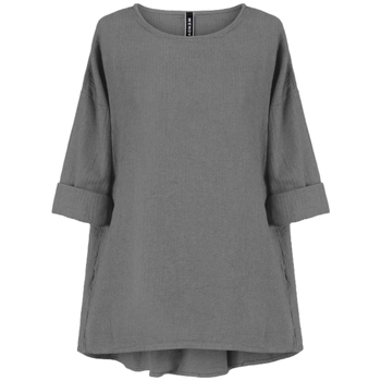 Textiel Dames Tops / Blousjes Wendy Trendy Top 221338 - Grey Grijs