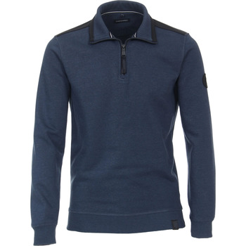 Textiel Heren Sweaters / Sweatshirts Casa Moda Half Zip Trui Donkerblauw Indigo Blauw