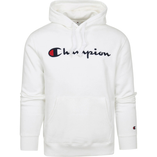 Textiel Heren Sweaters / Sweatshirts Champion Hoodie Logo Wit Wit