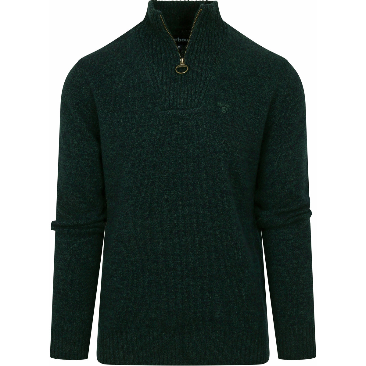 Textiel Heren Sweaters / Sweatshirts Barbour Half Zip Trui Wol Donkergroen Groen