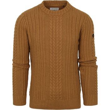 Textiel Heren Sweaters / Sweatshirts No Excess Pullover Mix Wol Gebreid Bruin Bruin
