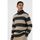 Textiel Heren Sweaters / Sweatshirts Dstrezzed Coltrui Wol Mix Streep Antraciet Multicolour