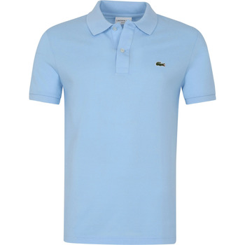Textiel Heren T-shirts & Polo’s Lacoste Pique Poloshirt Lichtblauw Blauw