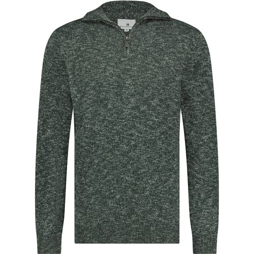 Textiel Heren Sweaters / Sweatshirts State Of Art Half Zip Melange Mosgroen Groen