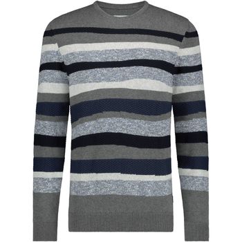 Textiel Heren Sweaters / Sweatshirts State Of Art Jacquard Trui Streep Grijs Grijs