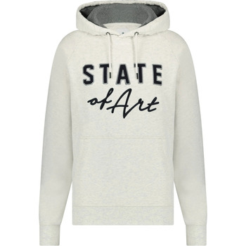 Textiel Heren Sweaters / Sweatshirts State Of Art Hoodie Logo Greige Grijs