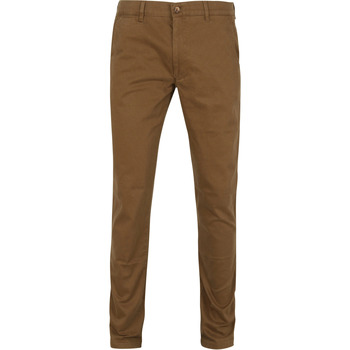 Textiel Heren Broeken / Pantalons Suitable Chino Plato Bruin Bruin