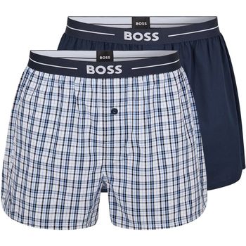 Ondergoed Heren BH's BOSS Boxershorts 2-Pack Navy Blauw