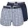 Ondergoed Heren BH's BOSS Boxershorts 2-Pack Navy Blauw