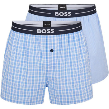 Ondergoed Heren BH's BOSS Boxershorts 2-Pack Blauw Blauw