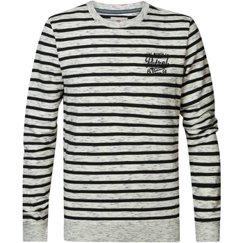 Textiel Heren Sweaters / Sweatshirts Petrol Industries Sweater Streep Off-White Melange Multicolor
