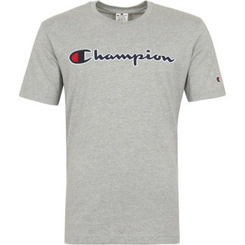 Textiel Heren T-shirts & Polo’s Champion T-Shirt Logo Grijs Grijs