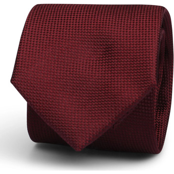 Textiel Heren Stropdassen en accessoires Suitable Zijde Stropdas Bordeaux Rood