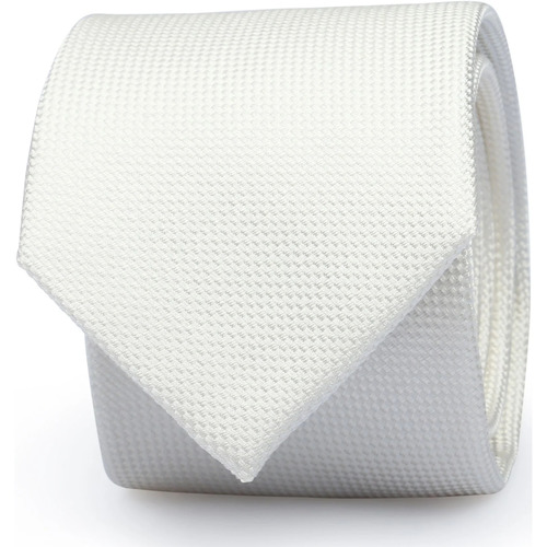 Textiel Heren Stropdassen en accessoires Suitable Zijde Stropdas Off-White Beige